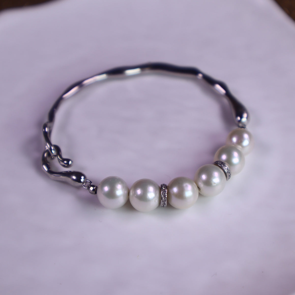 S925 Silver Bracelet, AAA Freshwater Pearl Bracelet, Pearl Wedding Jewelry