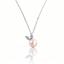 AAAAA Freshwater Pearl Pendant, S925 Sterling Silver adjustable Chain,Rabbit Pendant