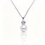 AAAAA Freshwater Pearl Crown Pendant, S925 Sterling Silver adjustable Chain