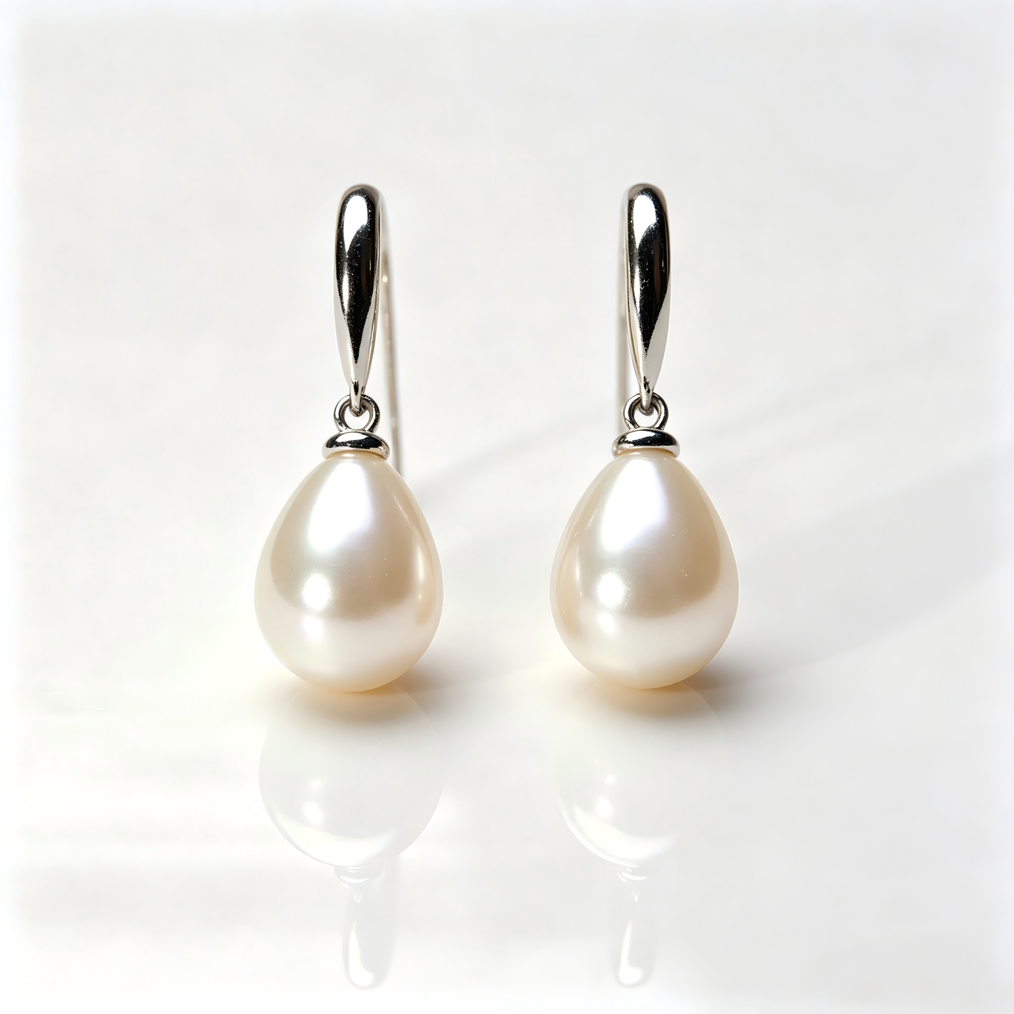 11mm AAAAA Round Freshwater Pearl Stud Earrings, S925 Sterling Silver