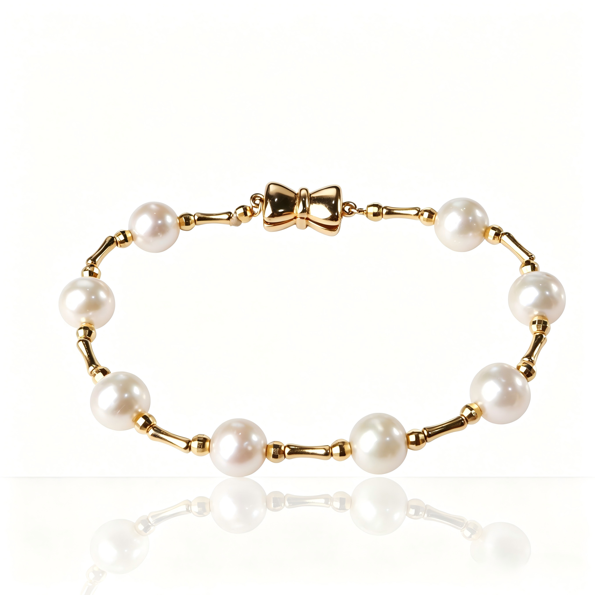 8.5mm AAA Freshwater Pearl Bracelet,S925 Silver Bracelet, Pearl Wedding Jewelry