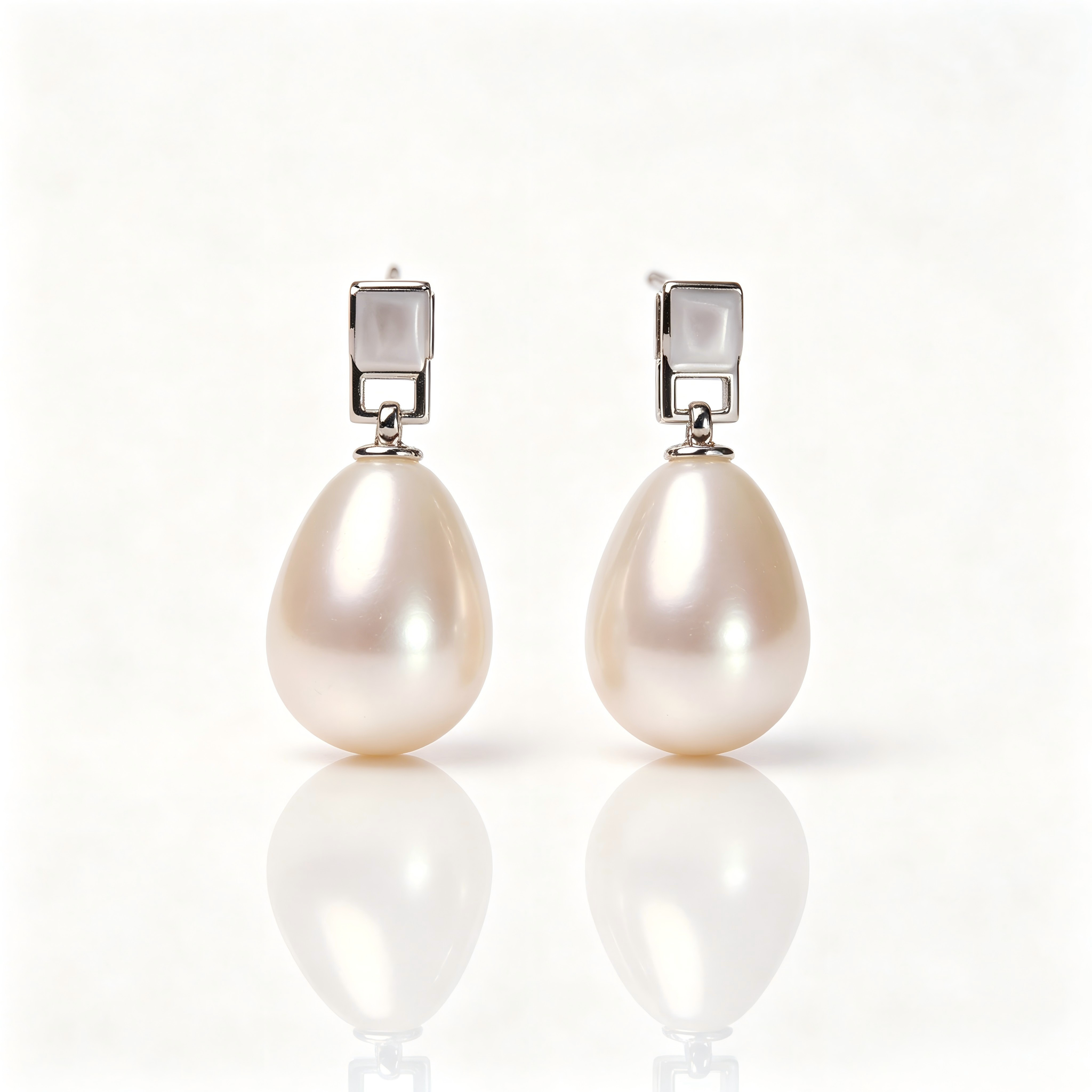AAAAA Real Freshwater Pearl Earrings, S925 Sterling Silver, Classic style earrings