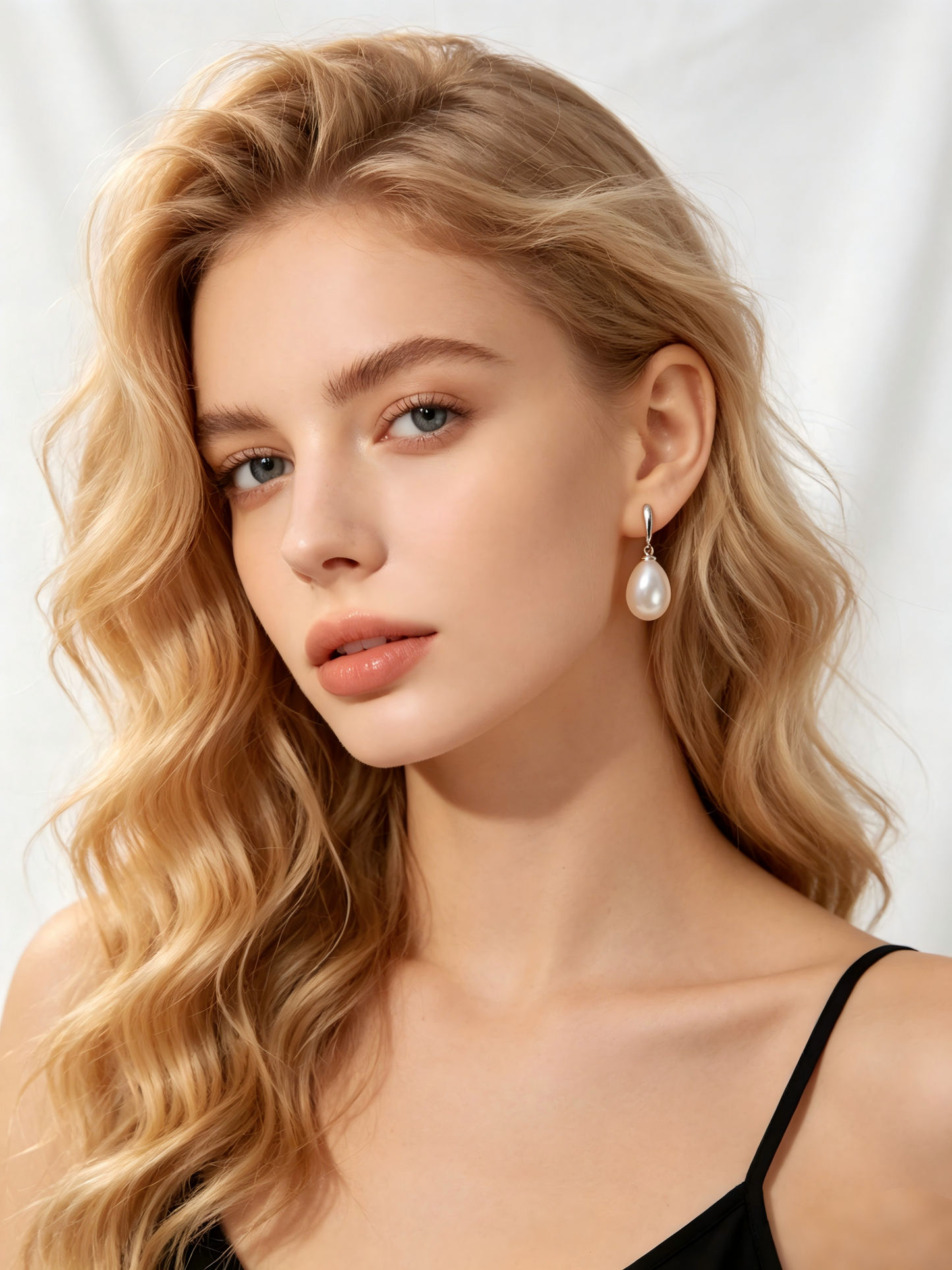 11mm AAAAA Round Freshwater Pearl Stud Earrings, S925 Sterling Silver