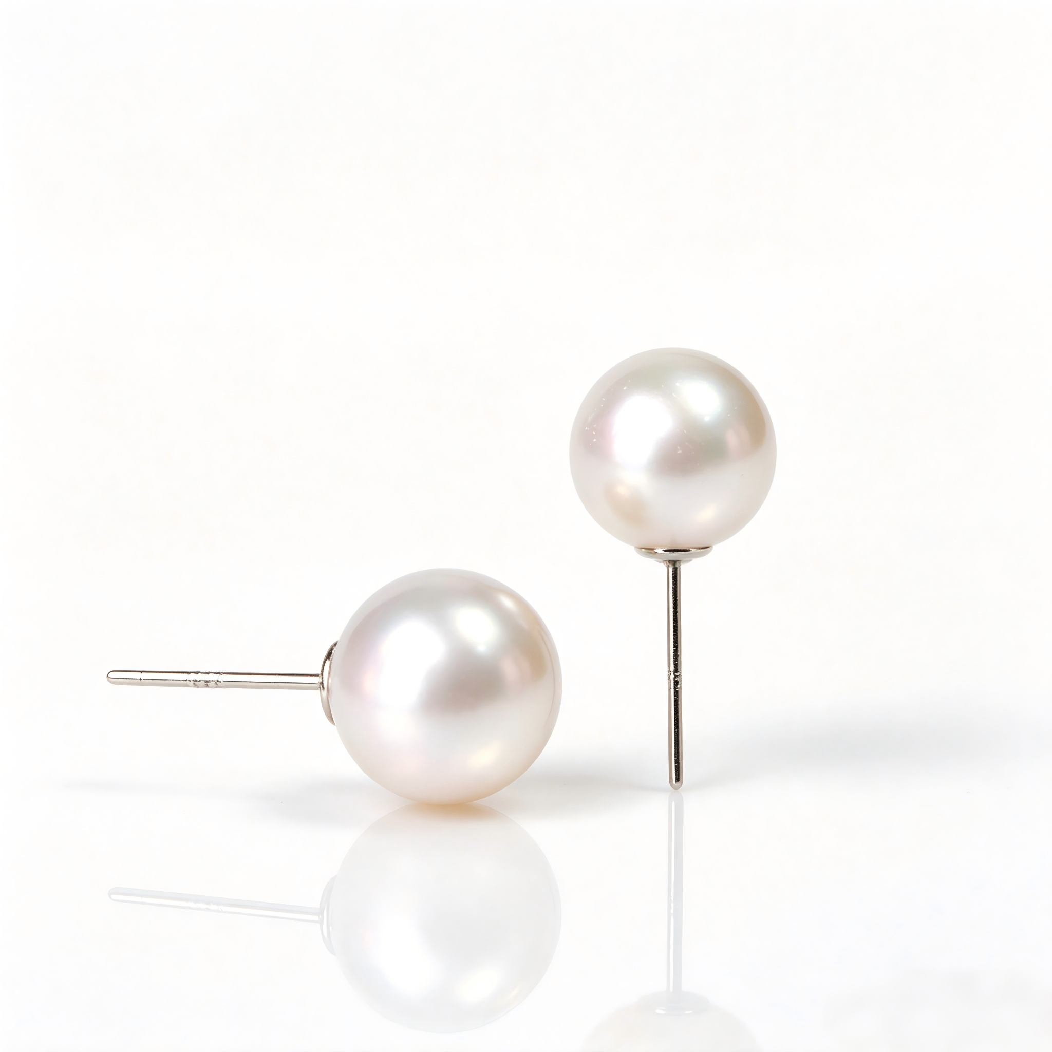AAAAA Real Freshwater Pearl Earrings, S925 Sterling Silver Earrings