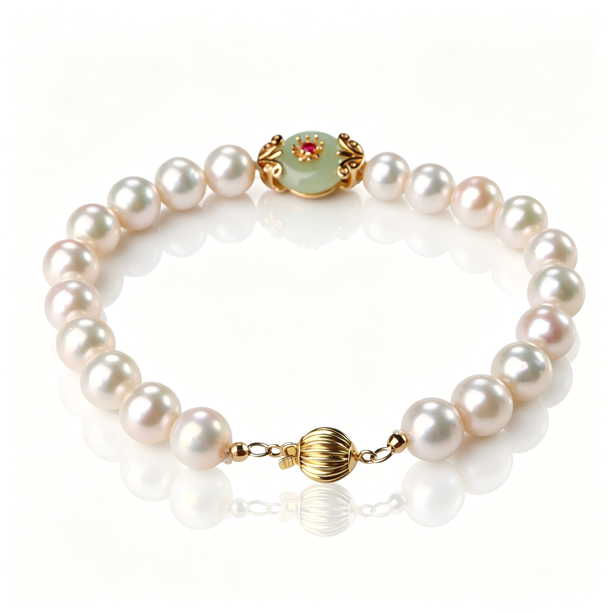 No AI fake images, no heavy retouching! Every picture is taken from real products. Natural pearls have their own unique features, while our real shots clearly display the standard quality of this grade, so you can shop with confidence. Immagine principale del prodotto