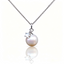 AAAAA Freshwater Pearl Pendant, S925 Sterling Silver adjustable Chain, Star Pearl Pendant