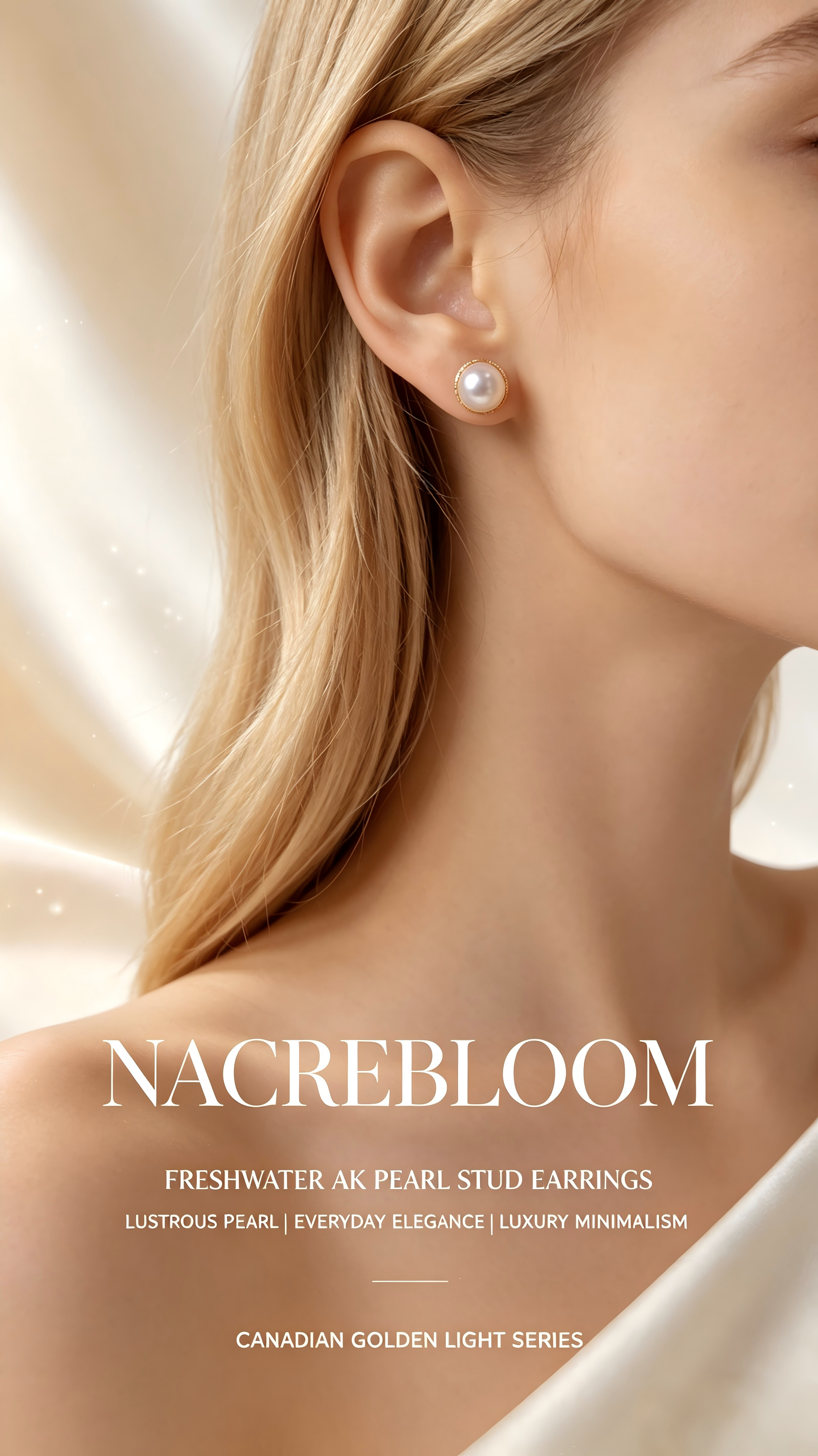 AAAAA Real Freshwater Pearl Earrings, S925 Sterling Silver Earrings