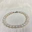 7.5-8.0mm White Freshwater Pearl Bracelet - AAA Quality-handmade pearl bracelet-S925 Silver clasps - Wedding gift