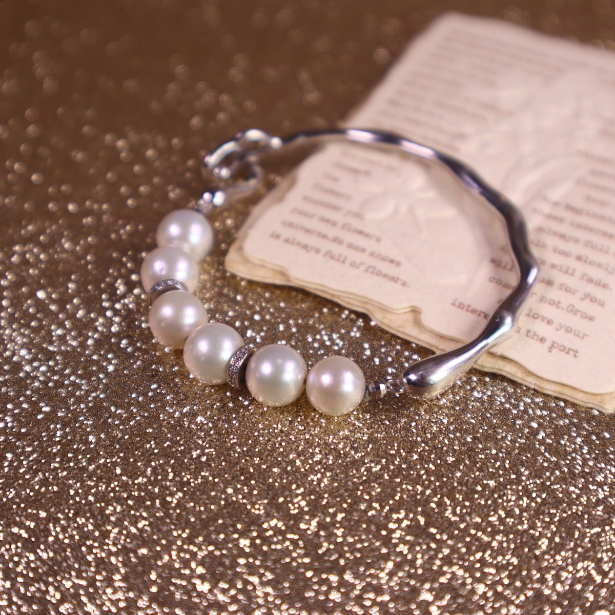 S925 Silver Bracelet, AAA Freshwater Pearl Bracelet, Pearl Wedding Jewelry Main image