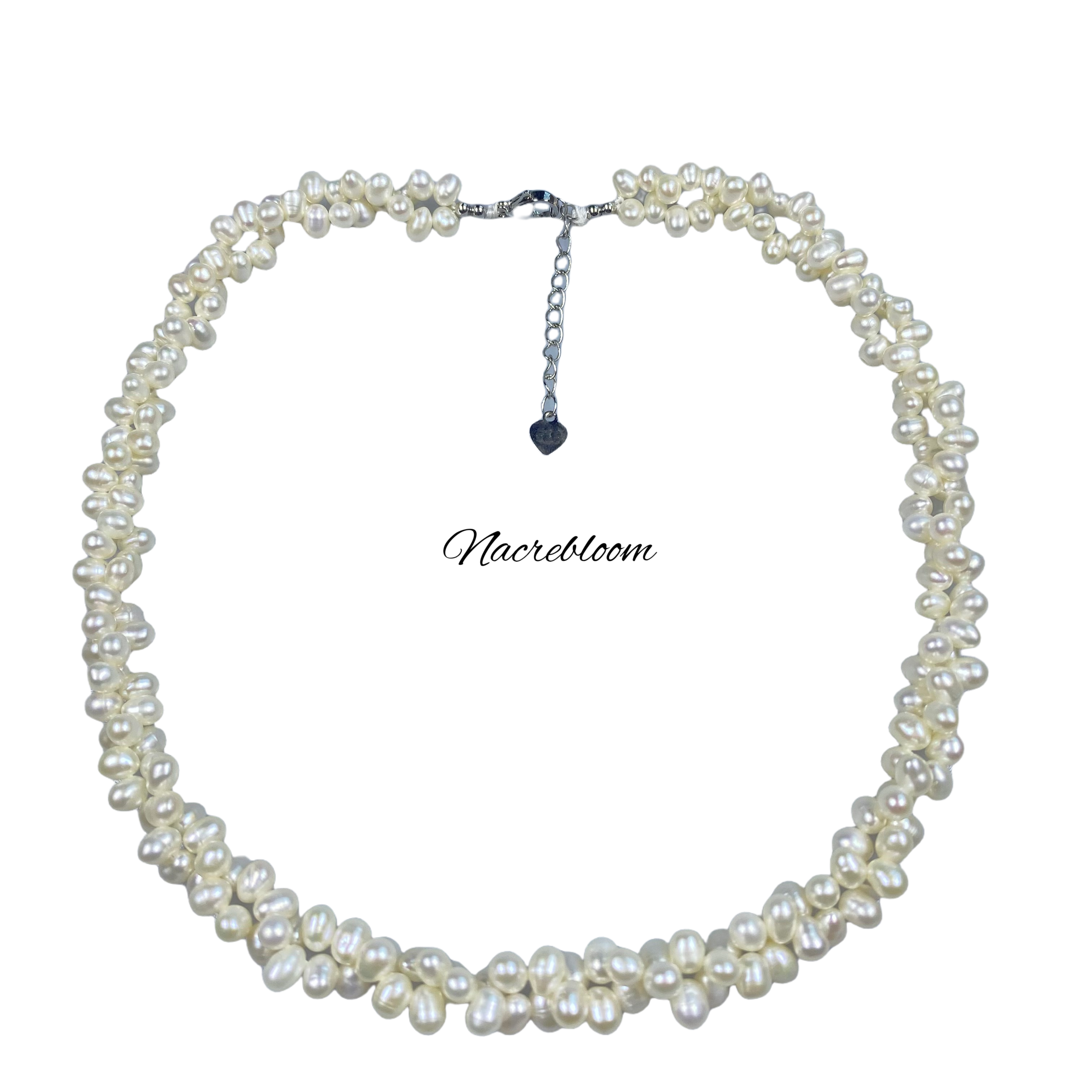 Rice-grain white Freshwater pearl necklace pearl necklace - AA Quality - Wedding Necklace - Wedding gift for her