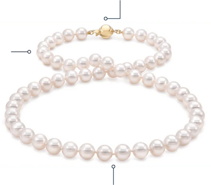 7.0-7.5mm Freshwater Multicolor Pearl Necklace - AAA Quality
